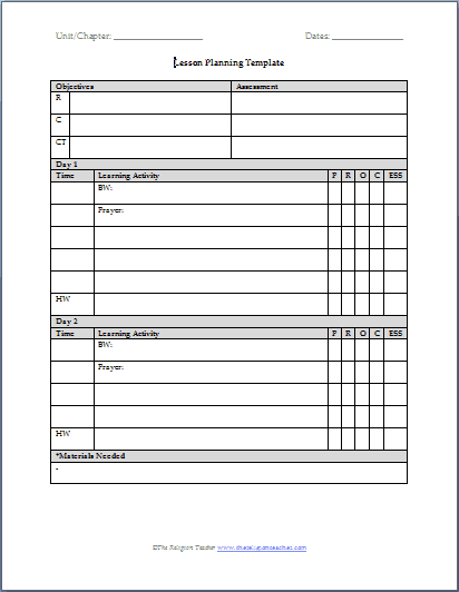 plan template 8596