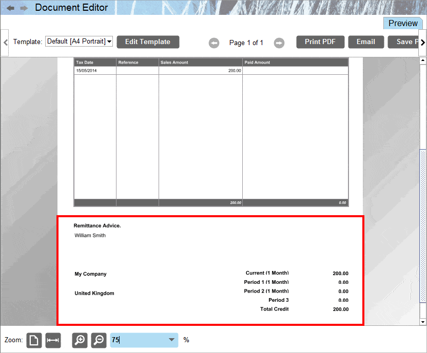 remittance template 857874