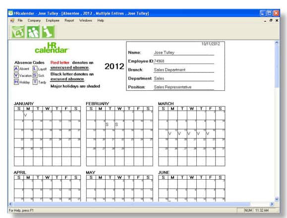 Attendance Tracking template 5652