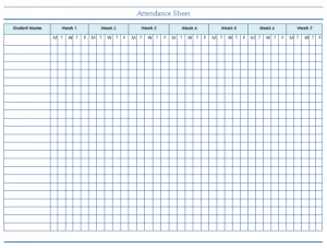 Attendance Tracking Template