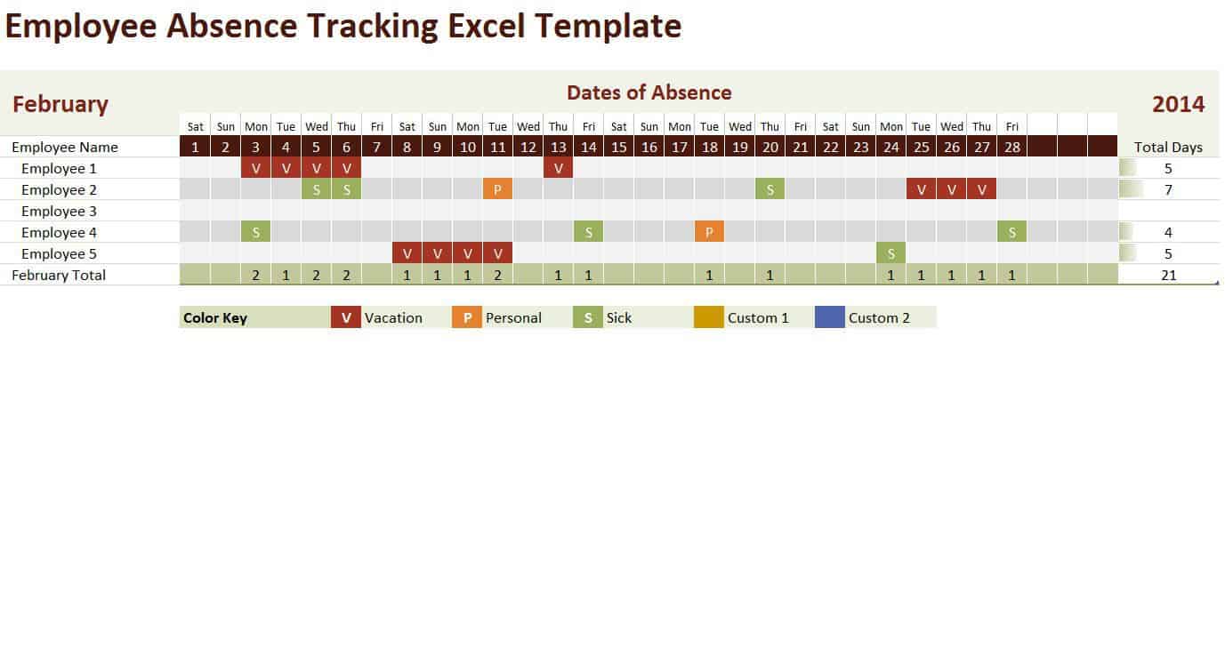 Employee Tracking template 4478