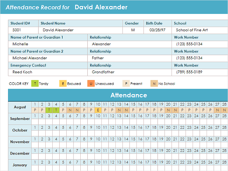 4+ Employee Tracking Templates Excel PDF Formats
