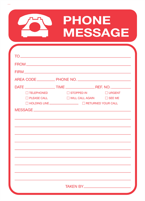 Phone Message Template 1253
