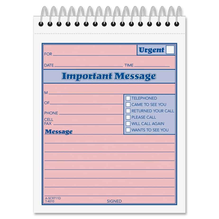 15 Phone Message Templates - Excel PDF Formats