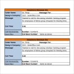 Phone Message Template