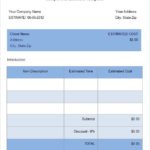 4+ Free Job Estimate Templates