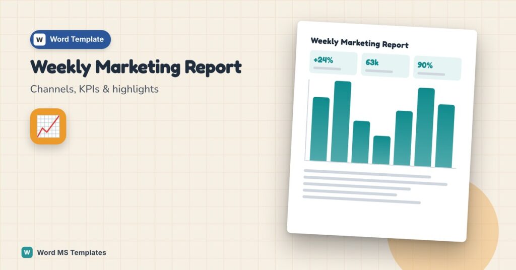 Weekly Marketing Report Templates – Free Word Weekly Report Examples